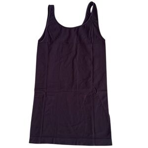 SIVANA CONTROL TOP SCOOP NECK TANK TOP COFFEE COLOR SIZE OS SEAMLESS NWT
